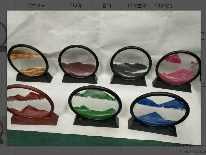 3D Quicksand Glas-Skulptur