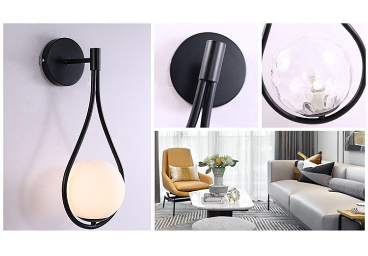 Nordische LED-Wandleuchte für Schlafzimmer