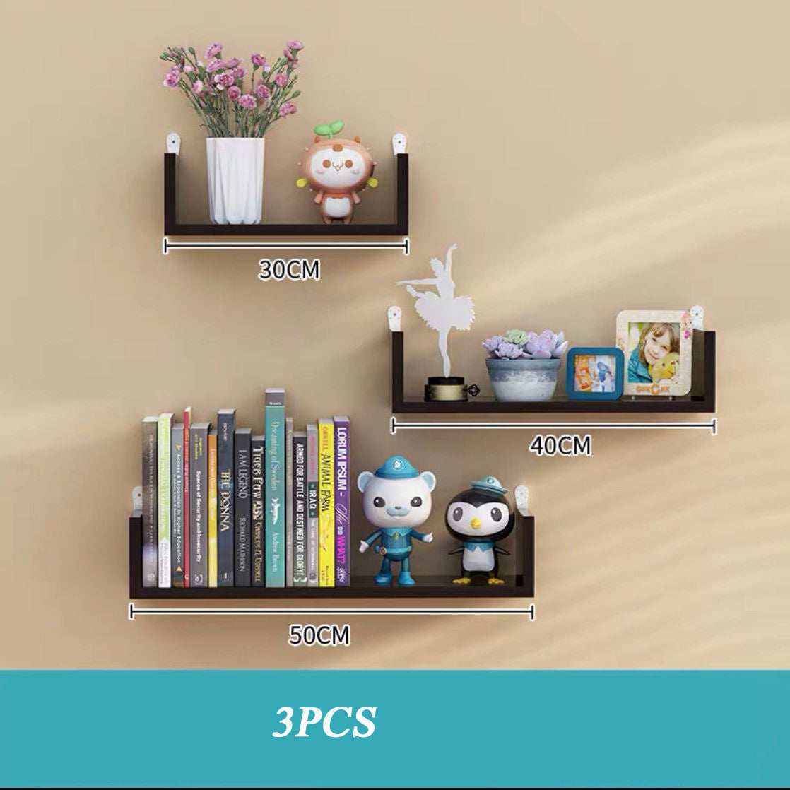 Hölzerne Wandregale