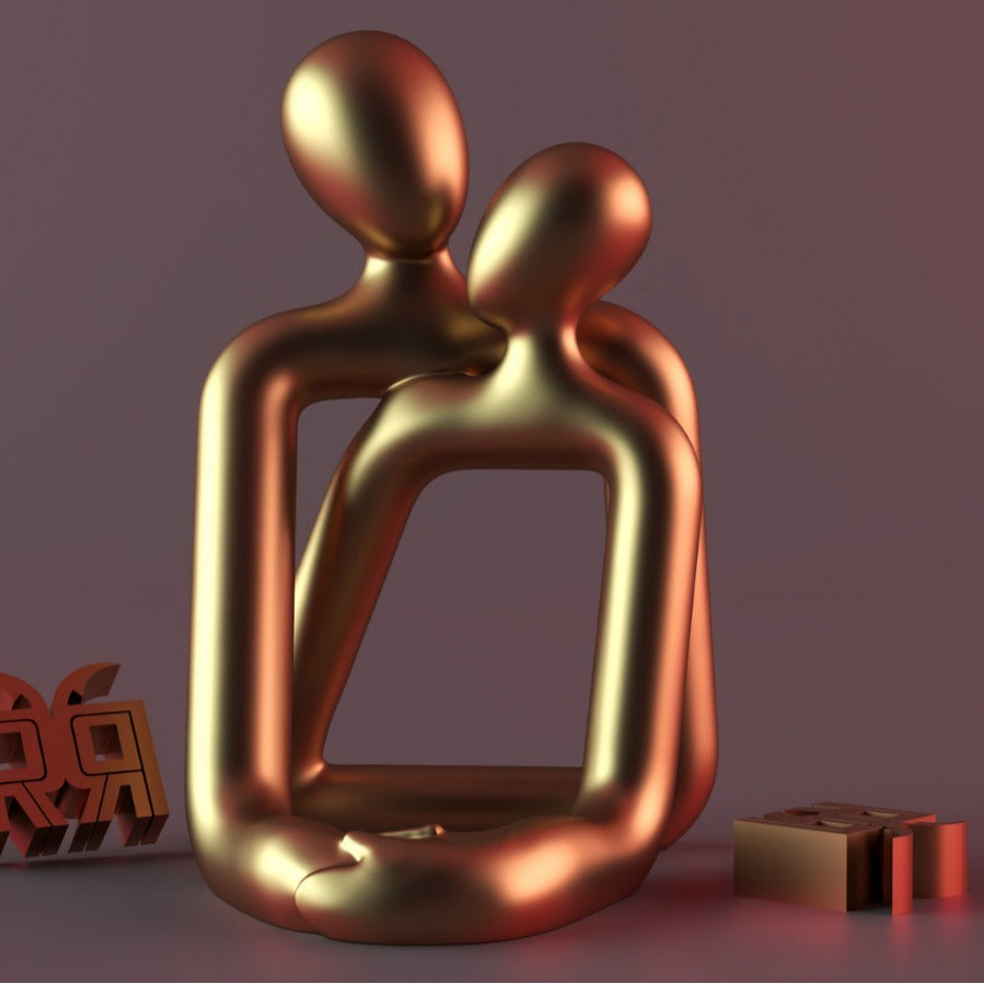 Liebespaar-Statue aus Harz