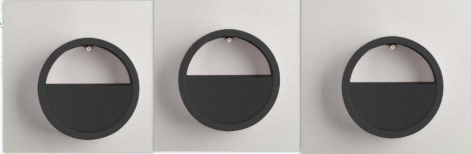 Runde Eisen-Wandvase