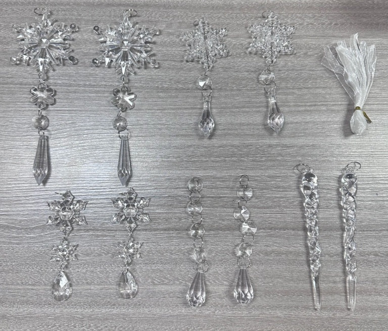 10er-Set Weihnachtsbaum Anhänger