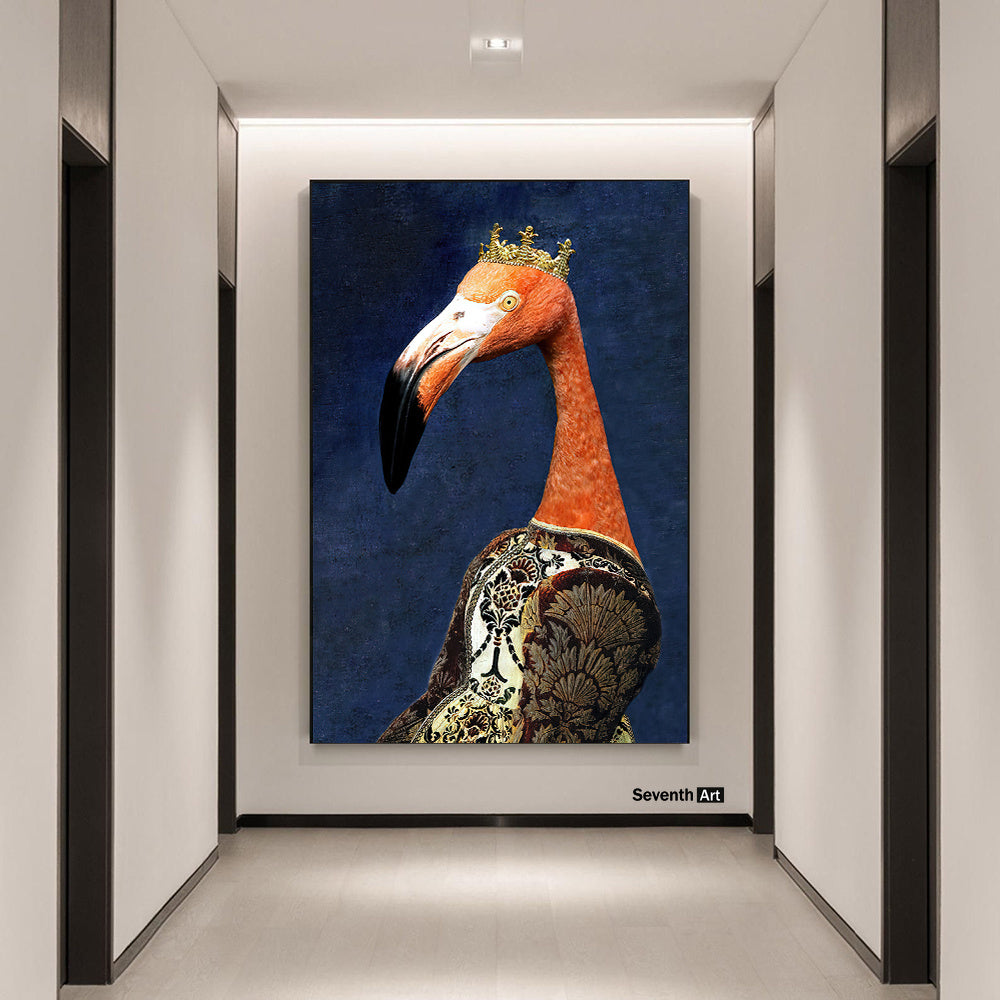 Schwarzes Wildlife-Leinwandposter